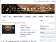 Tablet Screenshot of centralchurch.us